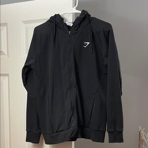 Gymshark Black Zip up! Size Medium